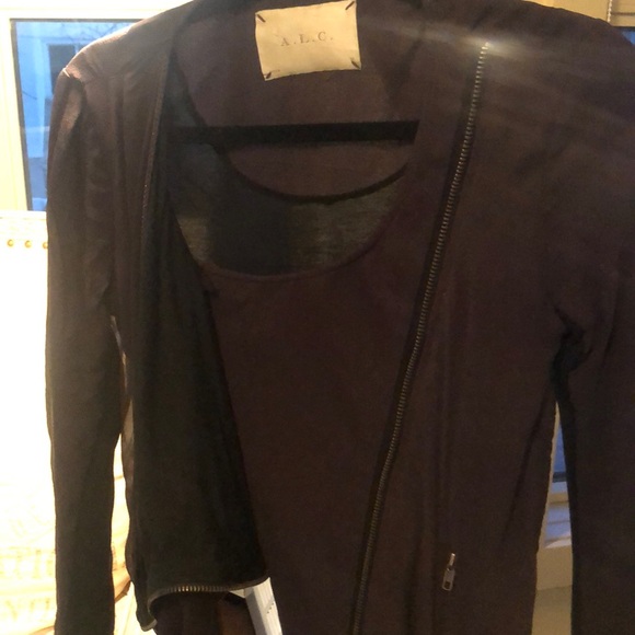A.L.C. Motorcycle style silk jacket - Picture 5 of 6
